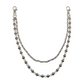 SILVER CHROME DOUBLE CHAIN BELT