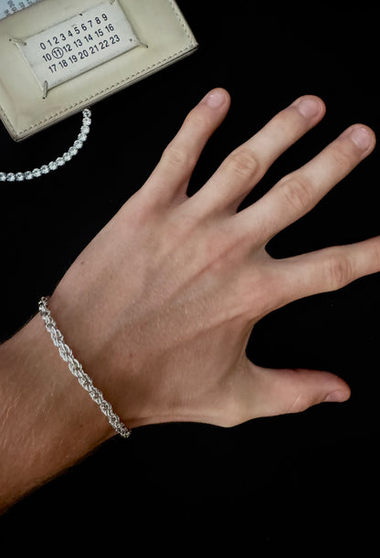 925 STERLING SILVER ROPE BRACELET
