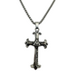 SILVER ILLUMINATI CROSS NECKLACE