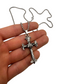 SILVER ILLUMINATI CROSS NECKLACE