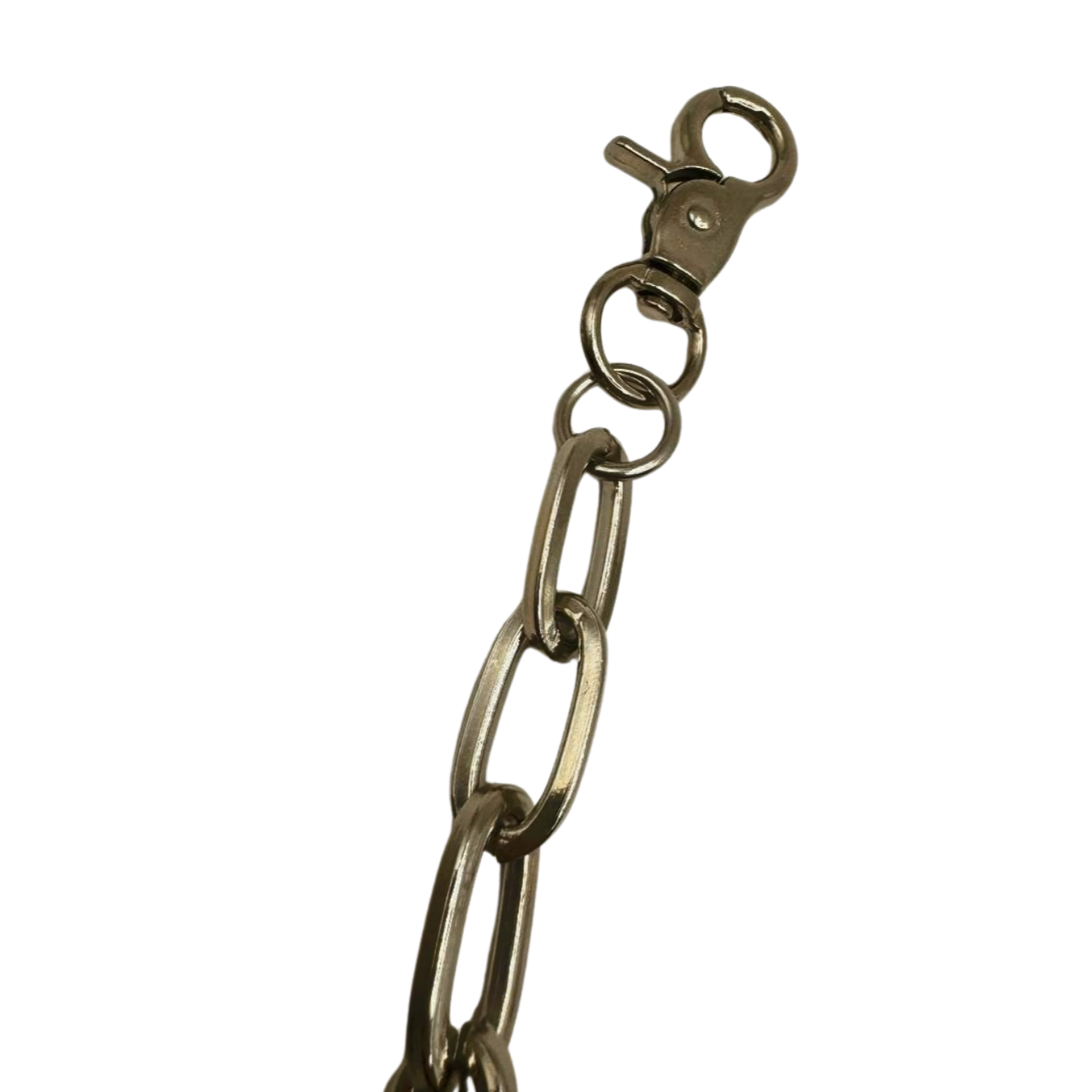 SILVER SPIKED CHAIN BELT