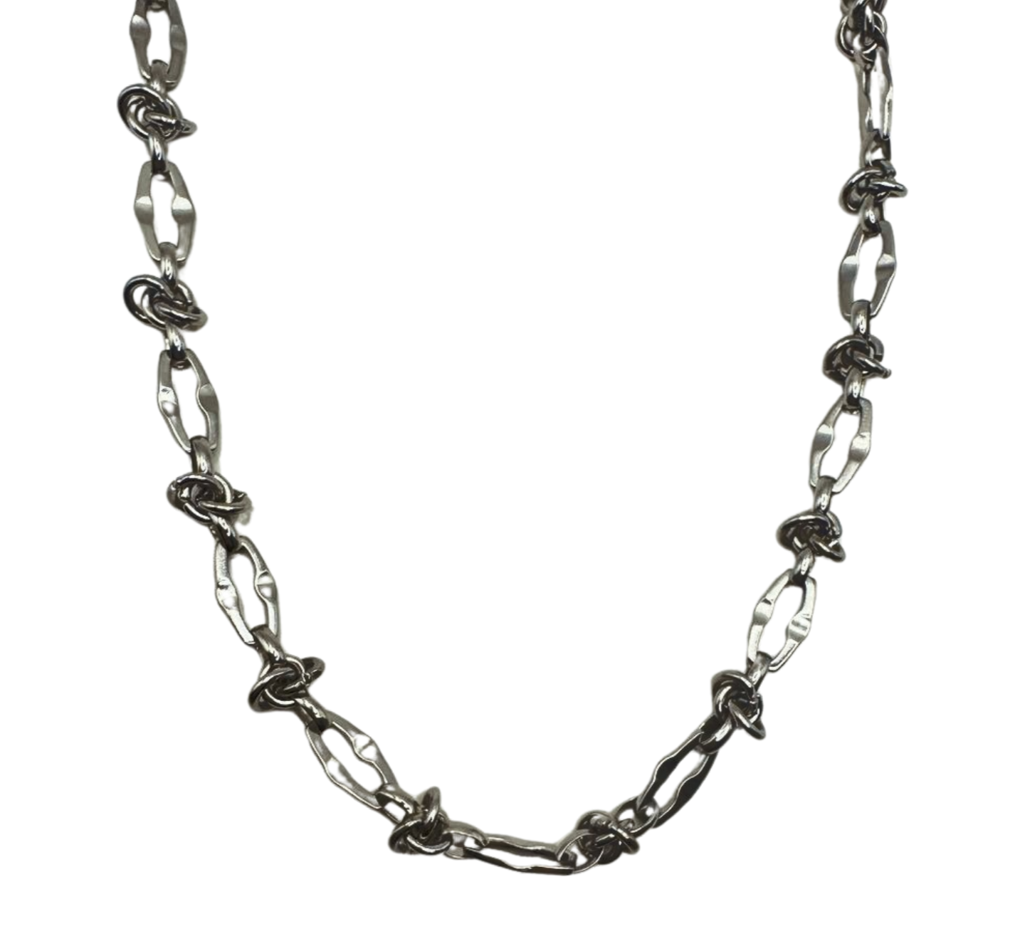 SILVER BARBED WIRE CHAIN