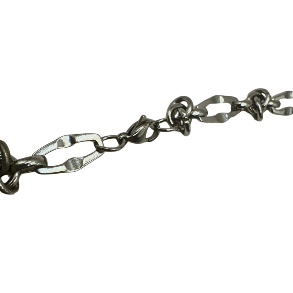 SILVER BARBED WIRE CHAIN