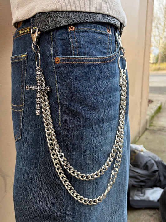 DOUBLE CHAIN CROSS BELT