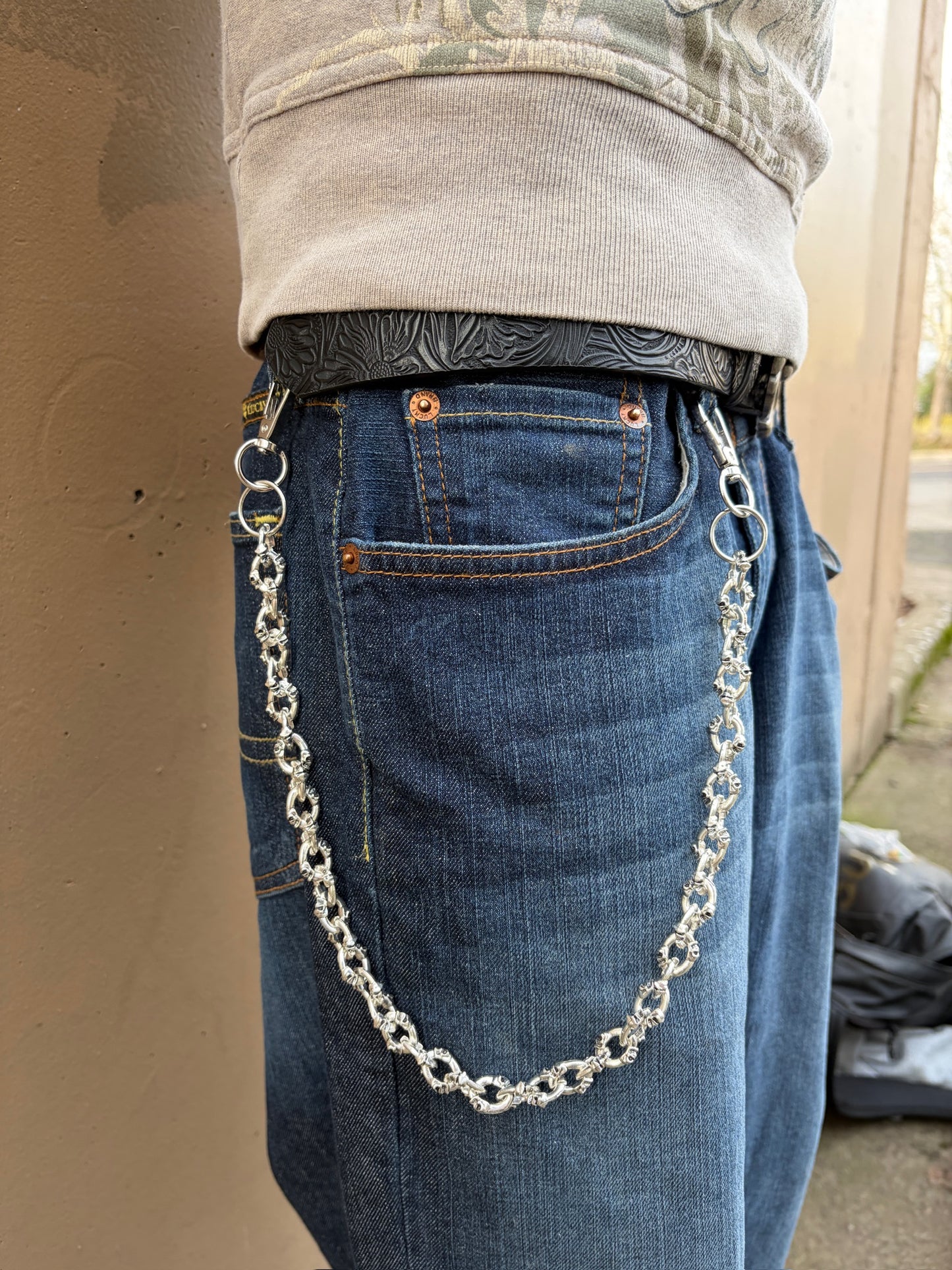 SKULL CHAIN BELT