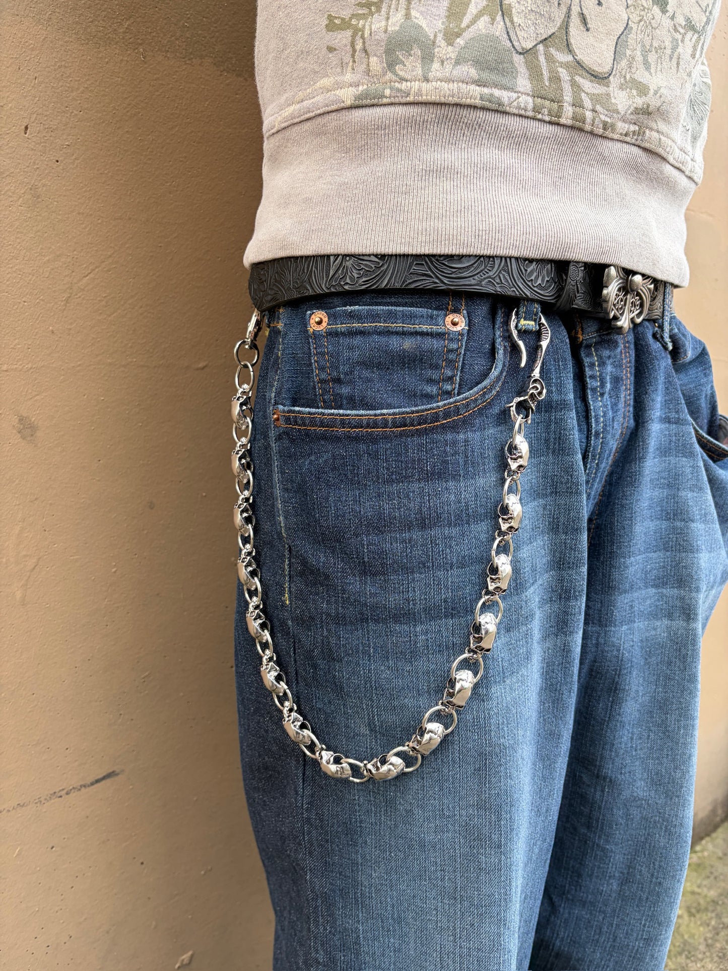 SHADOW SKULL CHAIN BELT