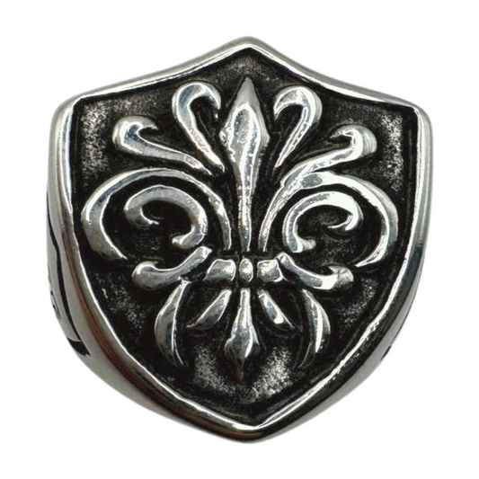 SILVER ROYAL SHIELD RING