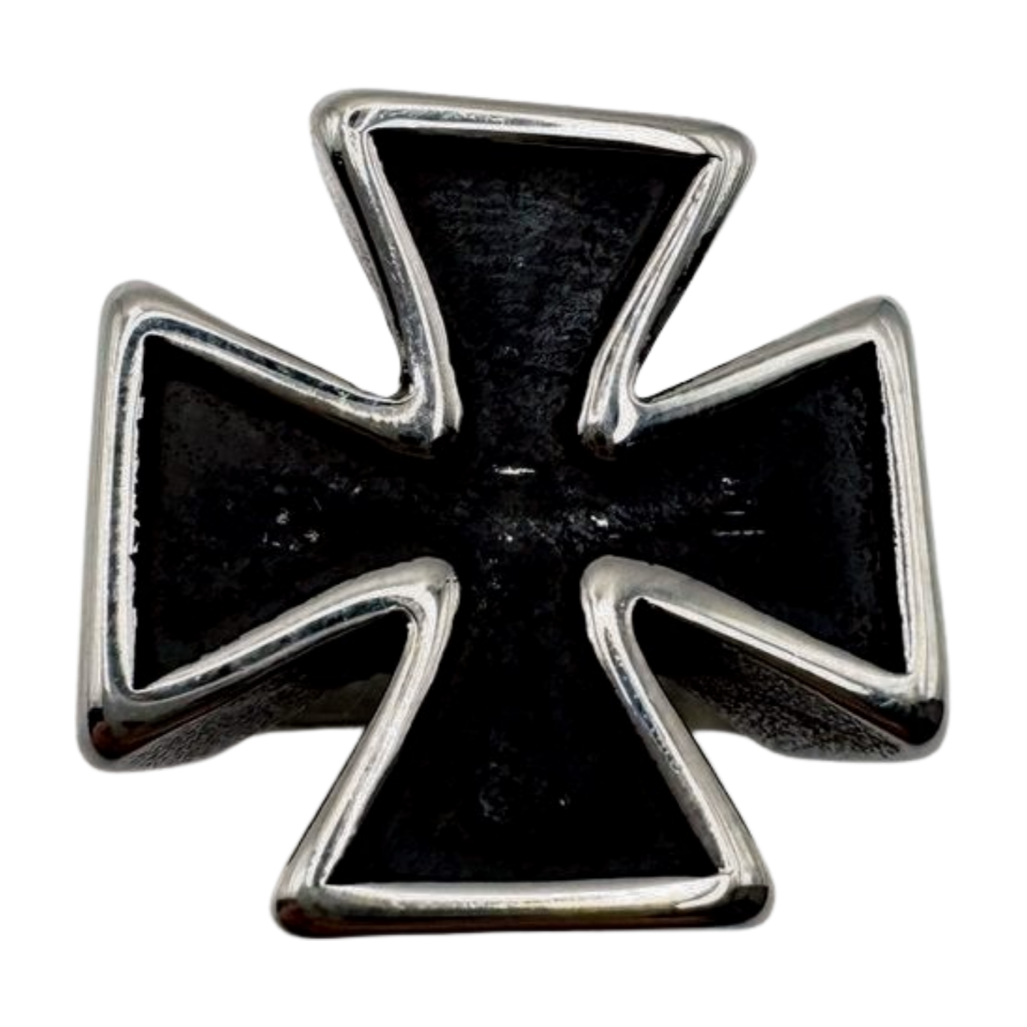 SILVER IRON CROSS RING