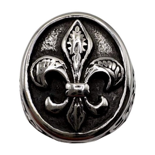 SILVER FLEUR-DE-LIS RING