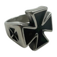 SILVER IRON CROSS RING