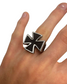 SILVER IRON CROSS RING