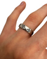 SILVER GOTH CROSS RING