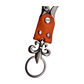 ORANGE FLEUR DE LIS KEYCHAIN
