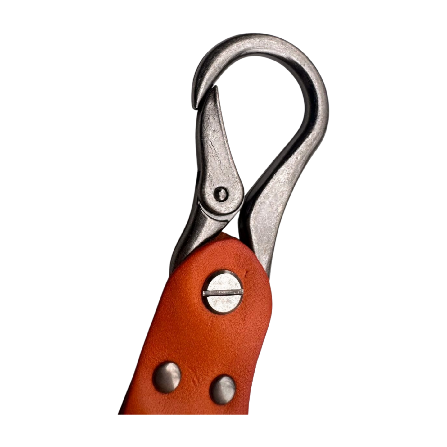 ORANGE FLEUR DE LIS KEYCHAIN