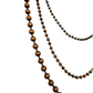 BRONZE TRIPLE BEADED CHAIN