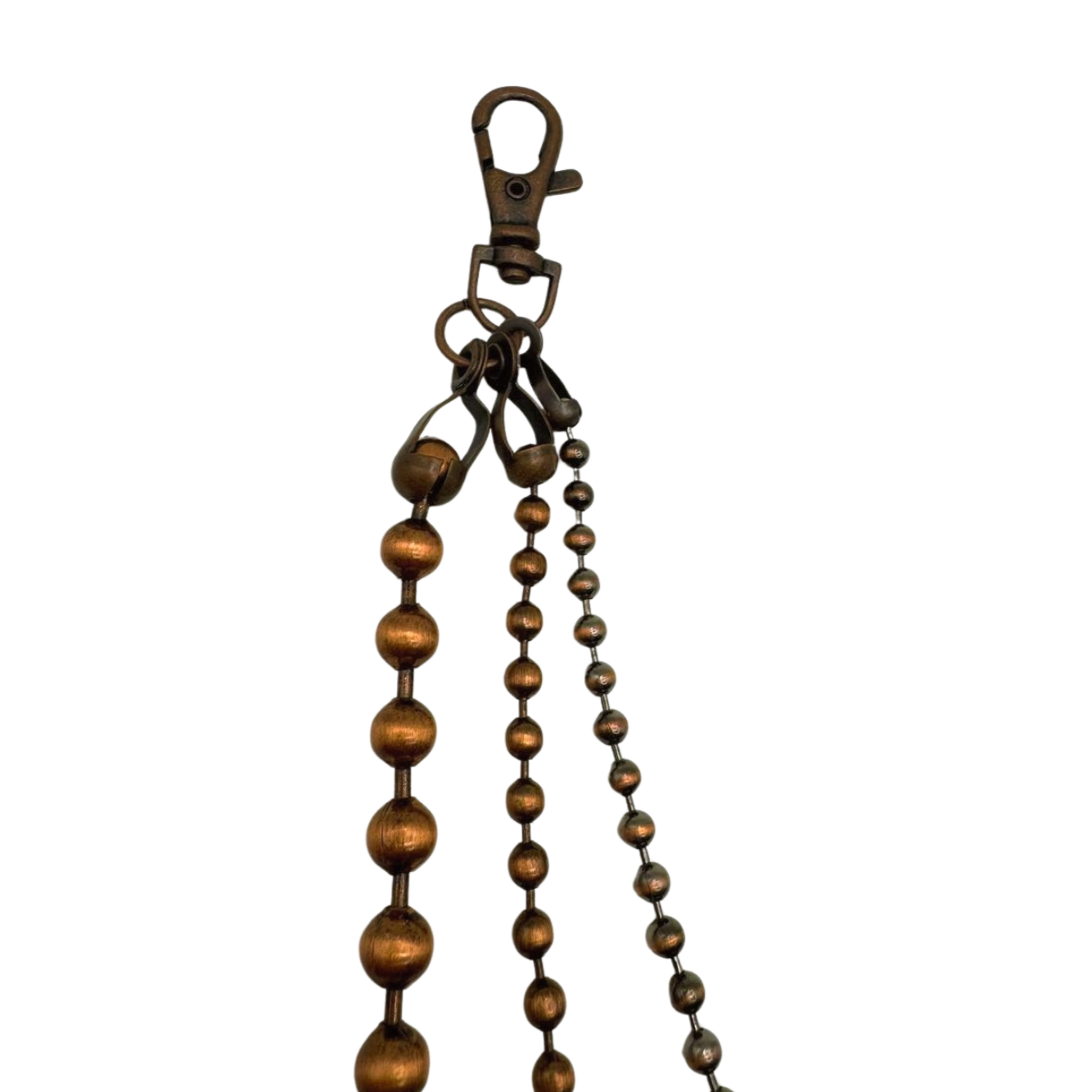 BRONZE TRIPLE BEADED CHAIN