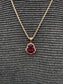 RED BHUDDA GEMSTONE CHAIN