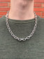 SILVER CUBAN LINK CHAIN 6MM