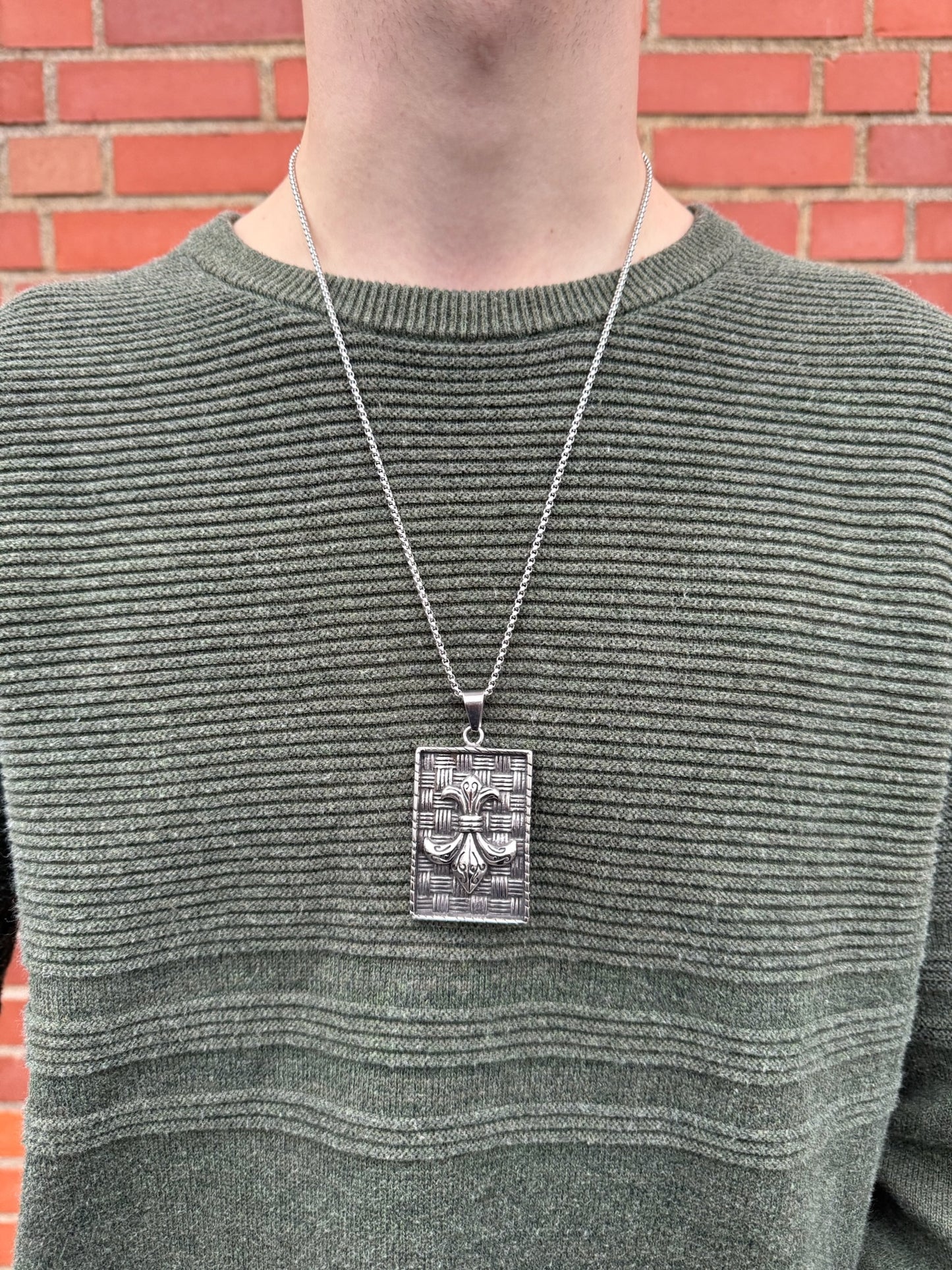 SILVER WOVEN SAINT NECKLACE