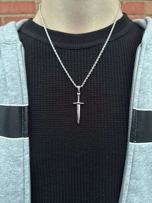 SILVER SWORD NECKLACE