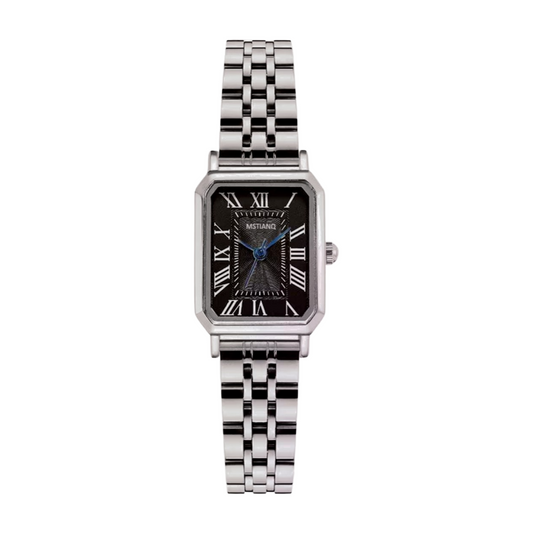 ONYX RECTANGLE CHAINMAILLE WATCH
