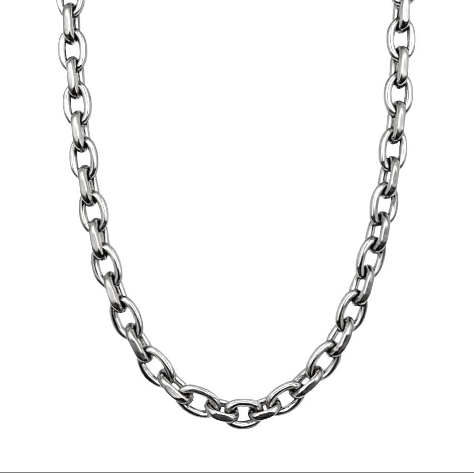 SILVER CUBAN LINK CHAIN 6MM