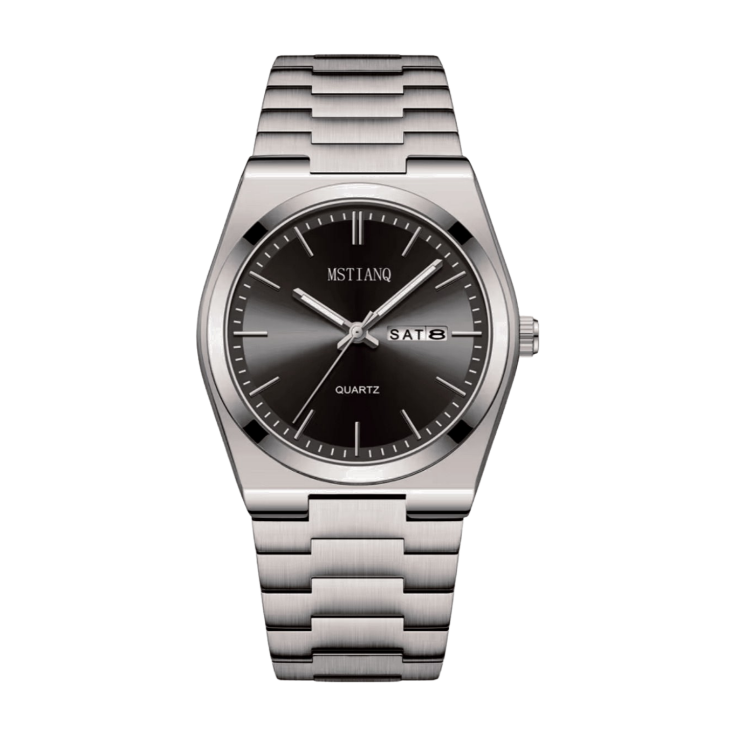 POLISHED ONYX ANALOG WATCH