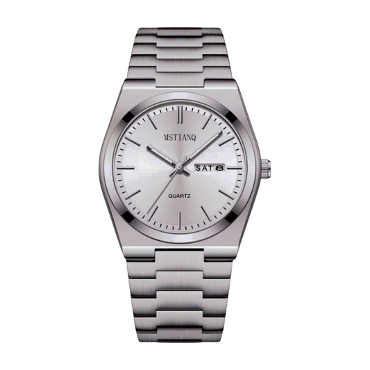POLISHED QUARTZ ANALOG WATCH