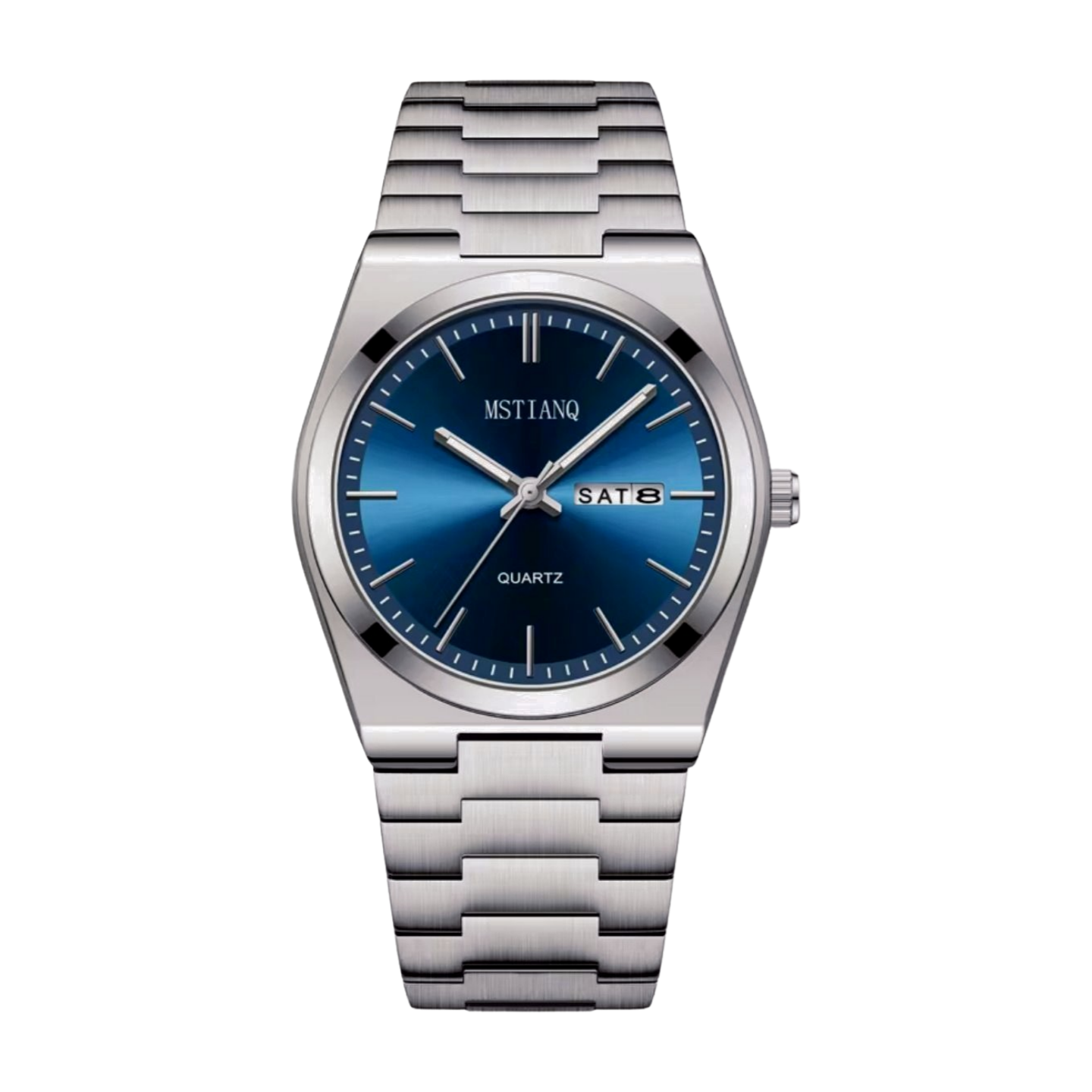 POLISHED AZUL ANALOG WATCH