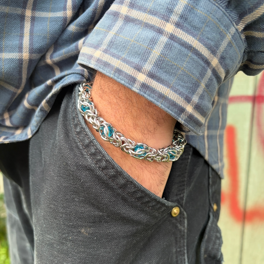 AZUL BYZANTINE CHAIN BRACELET