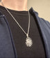 SILVER EMPIRE SUN NECKLACE