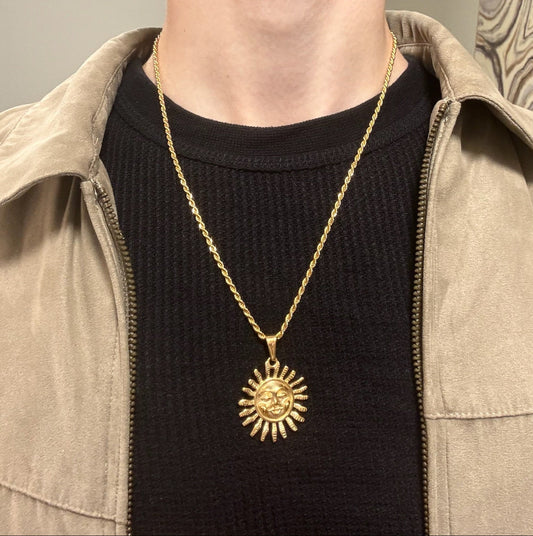 GOLD EMPIRE SUN NECKLACE