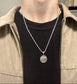 SILVER VITRUVIAN MAN NECKLACE
