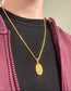 GOLD SAINT MICHEAL NECKLACE