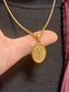GOLD SAINT MICHEAL NECKLACE