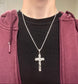LARGE SILVER CRUCIFIX CROSS
