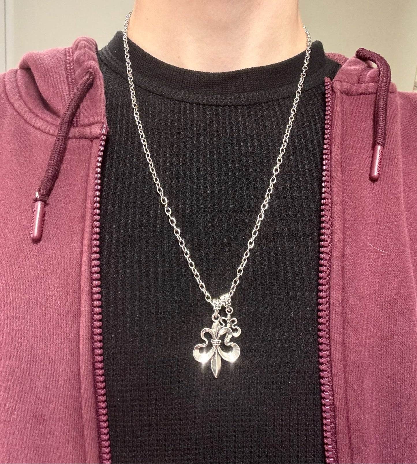 DOUBLE FLEUR DE LIS NECKLACE