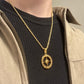 GOLD OPEN COMPASS NECKLACE