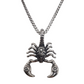 SILVER SCORPION NECKLACE