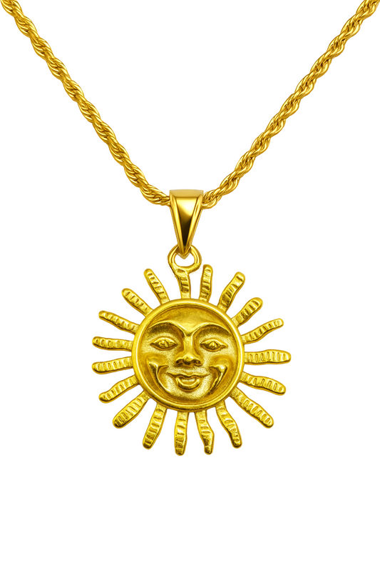 GOLD EMPIRE SUN NECKLACE