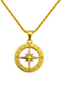GOLD OPEN COMPASS NECKLACE