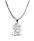 SILVER DRAGON TAG NECKLACE