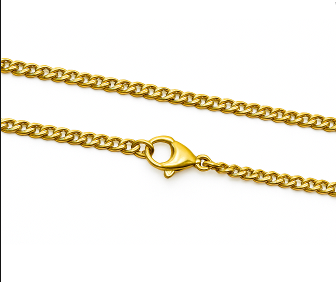 GOLD ROSE CARVED CROSS